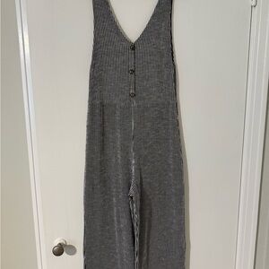 Striped Black and White Jumpsuit